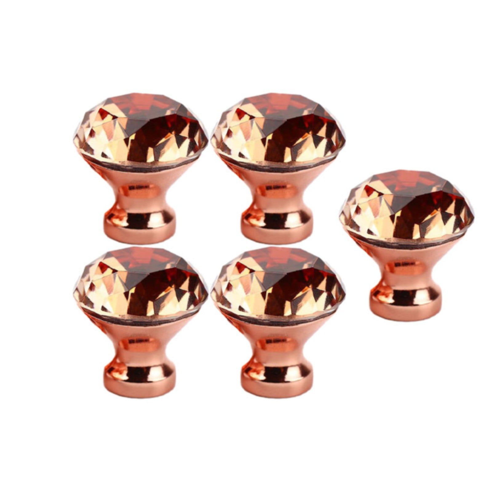 Crystal Glass Cabinet Knobs 30mm Diamond Shape Drawer Kitchen Cabinets Dresser Cupboard Wardrobe Pulls Handles