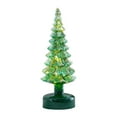 thumbnail image 1 of Crystal Glass Christmas Tree Ornaments, Christmas Scene Decoration, Miniature Luminous Night Light Props for Holiday Decor, Green Glass Material, 10.63x1.97x1.97 Inches Size, Durable and Elegant, 1 of 7