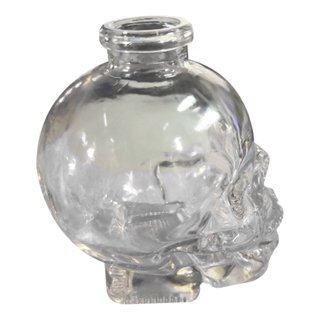 Monfince Skull Decanter Lead-free Glass Skull Prop Whiskey Bottle