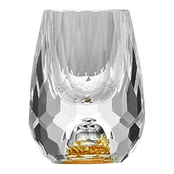 Crystal Glass White Wine Glasses Spirit Glasses Wine Tumblers Gold Foil Wine Dispenser