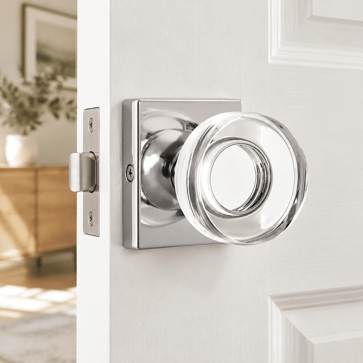 Crystal Gldoor Knobs Interior With Lock Modern Round Knob For Bathroom ...