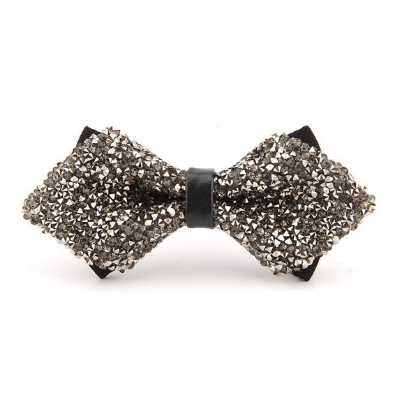 Crystal Glitter Bow tie Luxurious Wedding Party Rhinestone Adjustable Bowtie