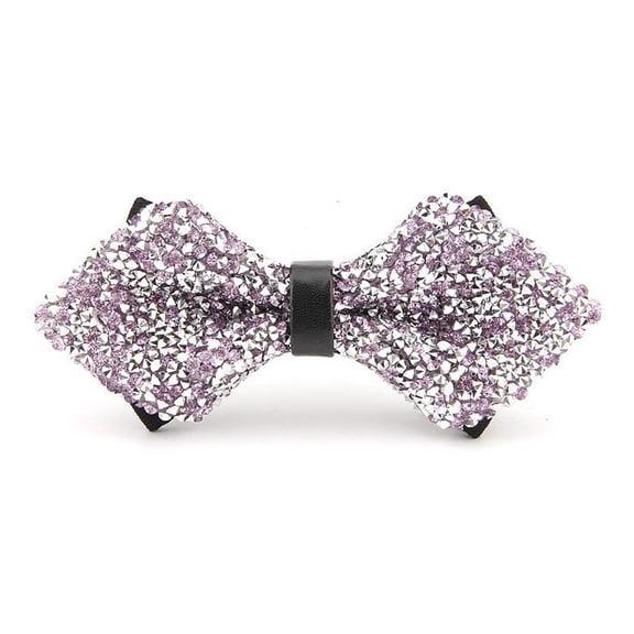 Crystal Glitter Bow tie Luxurious Wedding Party Rhinestone Adjustable Bowtie