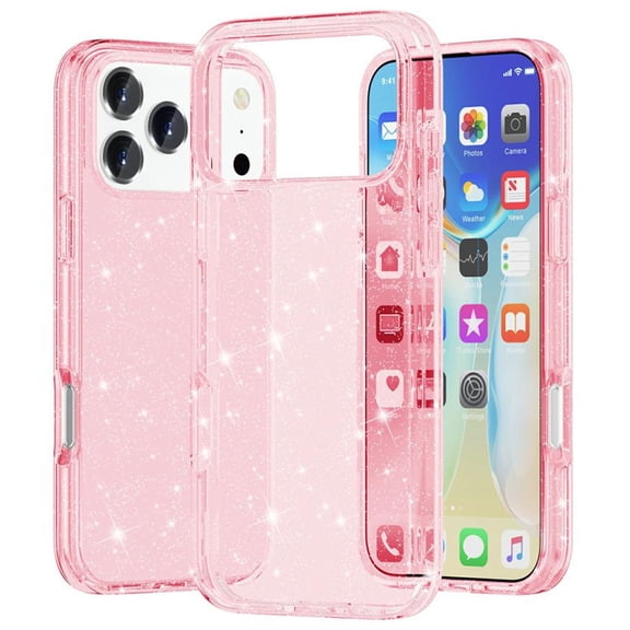 Crystal Glitter Fusion Case for iPhone 17 Pro - Pink
