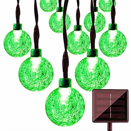 Crystal Globe Fairy String Lights, 7m 50LED Crystal Ball String Lights Solar Bubble Ball String Lights Waterproof for Garden