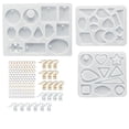 thumbnail image 1 of Crystal Glue Diy Tool Handmade Set Pen Holder Ashtray Earrings Pendant Jewelry Silicone Mold Combination, 1 of 5