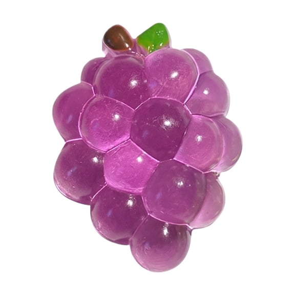 Crystal Grape Squishy Stress Relief Fidget, Slow Rising Relaxation Sensory Ball, Creative Fruit Squeeze Fun Fidget, Novelty Handheld Prop