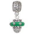 thumbnail image 1 of Crystal Green Spinner - Grandmother Charm Bead, 1 of 1