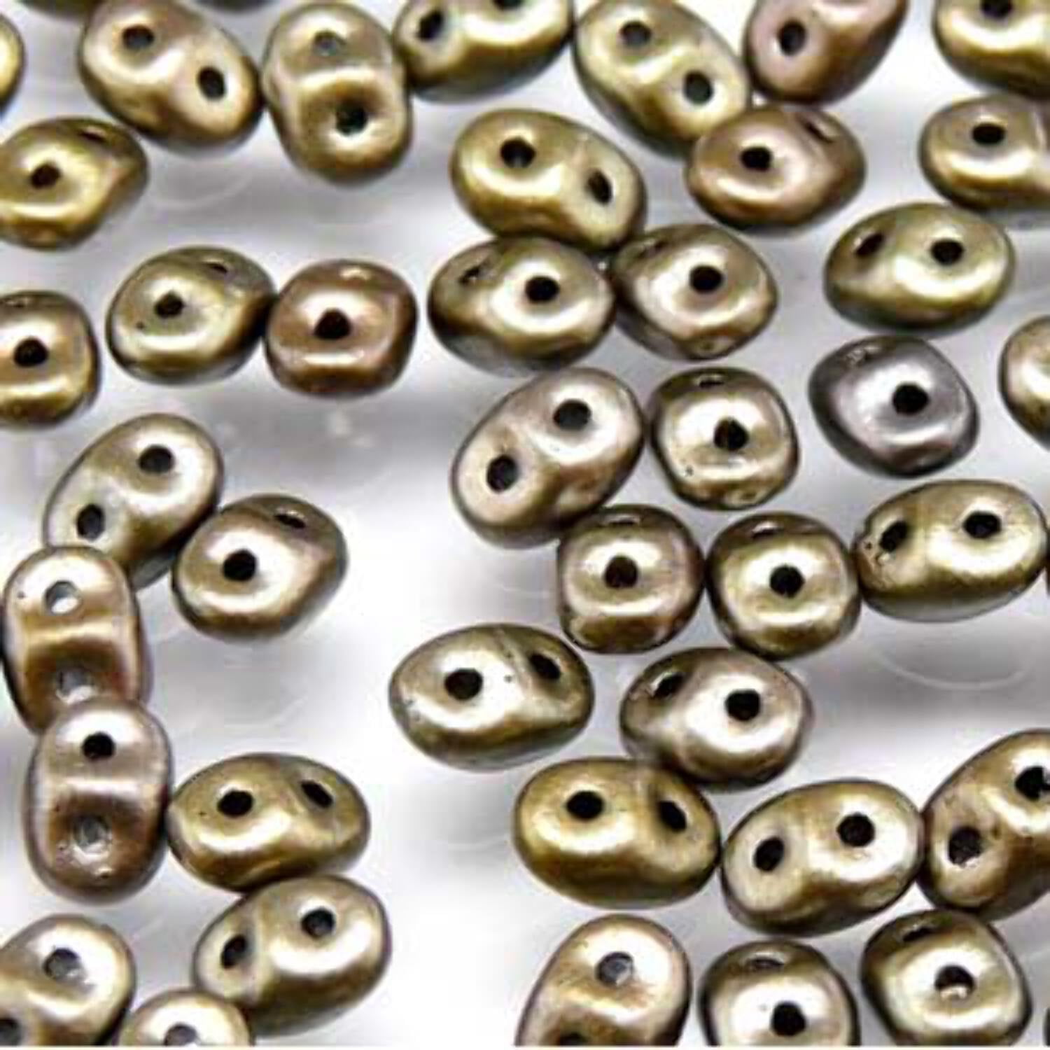 Crystal Grey Rainbow - SuperDuo, 2.5x5mm 22g Crystal Grey Rainbow - SuperDuo, 2.5x5mm 22g