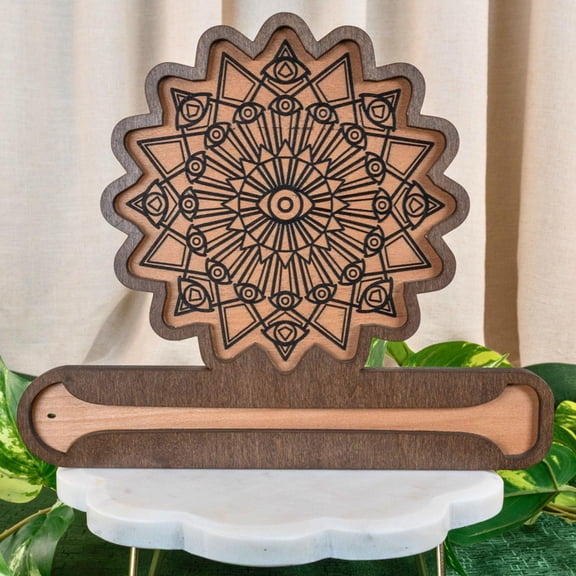 Crystal Grid Incense Burner Evil Eye