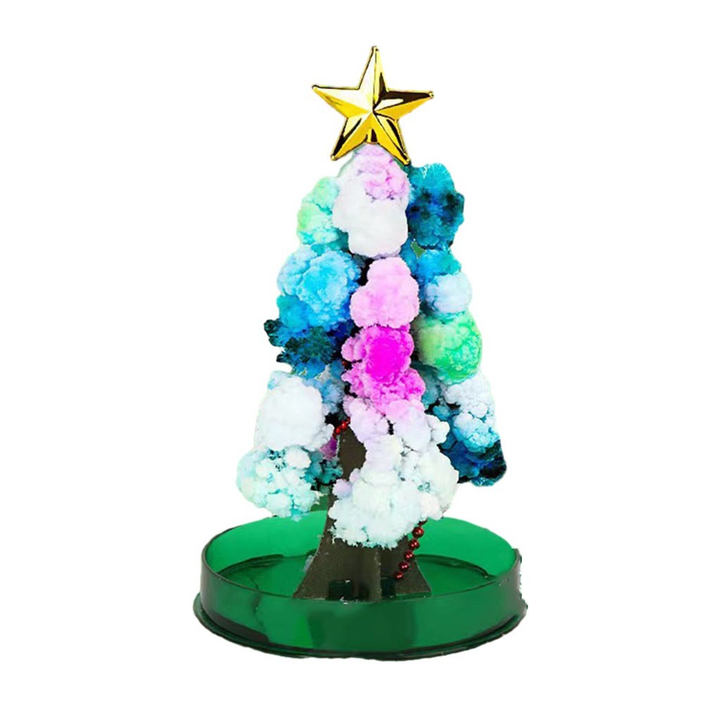 Crystal Growing Kit,Magic Growing Christmas Tree and Regular Style Crystal Growing Tree,Crystal