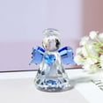 thumbnail image 1 of Crystal Guardian Angel Figurine Gifts for Women, Small Glass Angels Statues for Home Desktop Shelf Decor (Blue), 1 of 4
