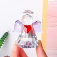 thumbnail image 1 of Crystal Guardian Angel with Heart Figurine Paperweight Decor Glass Angel Statue Ornaments Art Collectible Gift for Women,Mother's Day,2.75inch Height, 1 of 5