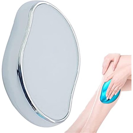 Crystal Hair Eraser Magic Painless Epilator Fast and Easy Crystal Hair Removal for Men and Women Soft and Smooth Silky Skin,Silver