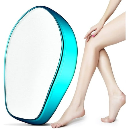 Crystal Hair Eraser,Nano Glass Hair Remover Painless Exfoliation Hair Eraser for Women and Men Hair Removal Stone Easy Reusable Silky Knuckles Arms Legs Chest Back Hair Remover Stone