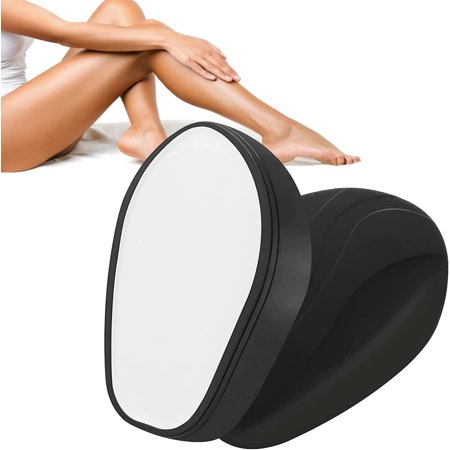 Crystal Hair Eraser Nano Magic Crystal Hair Remover,Hair Removal Stone, Fast & Easy Crystal Epilator, and Painless Exfoliation The Silky Hair Remover Tool for Men And Women (Matte Black)