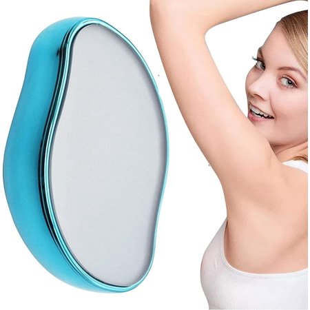 Crystal Hair Eraser Painless Exfoliator Magic Hair Removal Hair Remover Stone Painless Exfoliation Hair Removal Tool for Men Women, Soft Smooth Silky Skin
