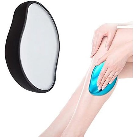 Crystal Hair Eraser, Physical Hair Removal with Epilator, Hair Removal for Men Women, Soft Smooth Hair Removal for Leg Arm Back (Black)