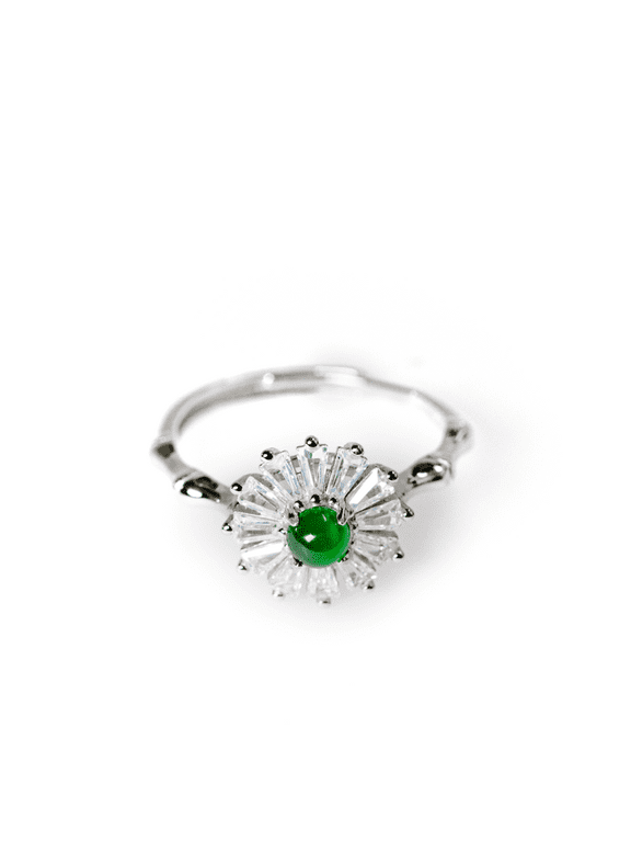 Crystal Halo Ring