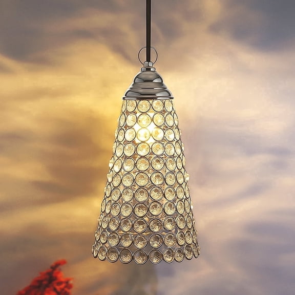Crystal Hanging Pendant Inverted Cone, Hanging Lamp Fixtures, Restaurant Lights, Hanging Lights for Ceiling, Decorative Lights for Home, Ceiling Lights for Living Room