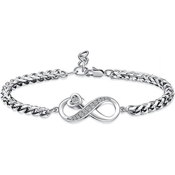 Crystal Heart Bracelet Urn Bracelet for Ashes Jewelry for Women Girls Cremation Link Memorial Bracelet Heart Locket Cremation Bracelet Ashes Holder