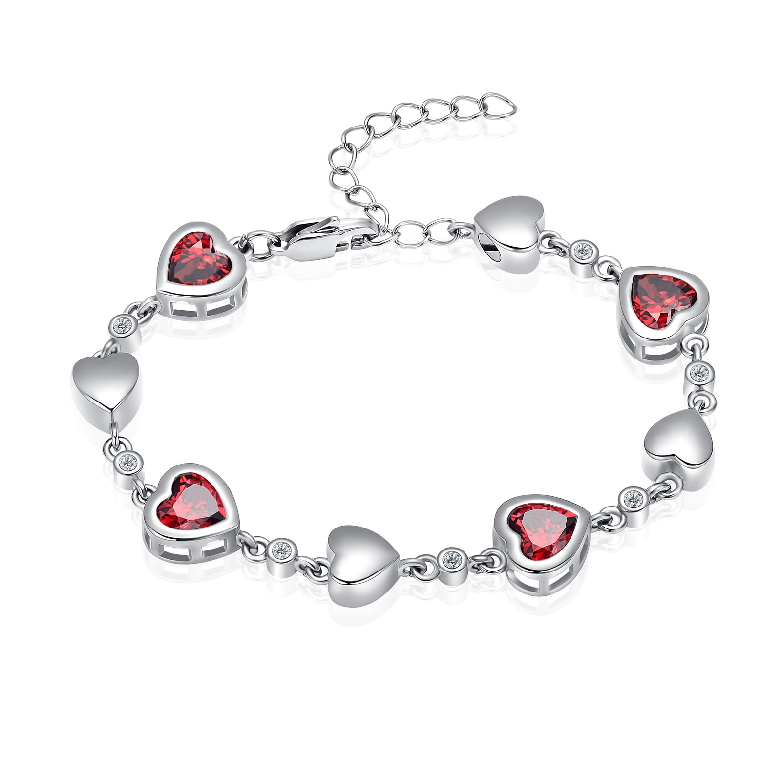 Heart Cremation Bracelet For Ashes – Stainless Steel Urn Bangle Memorial Keepsake Jewelry For Women & Men - View #3