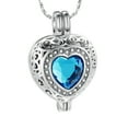 thumbnail image 1 of Crystal Heart Cremation Jewelry for Ashes Holder Pendent for Ashes and Chain, 1 of 4