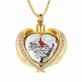 thumbnail image 1 of Crystal Heart Cremation Jewelry for Ashes Holder Urn Necklace for Ashes of Loved One - Redemptorist, 1 of 6
