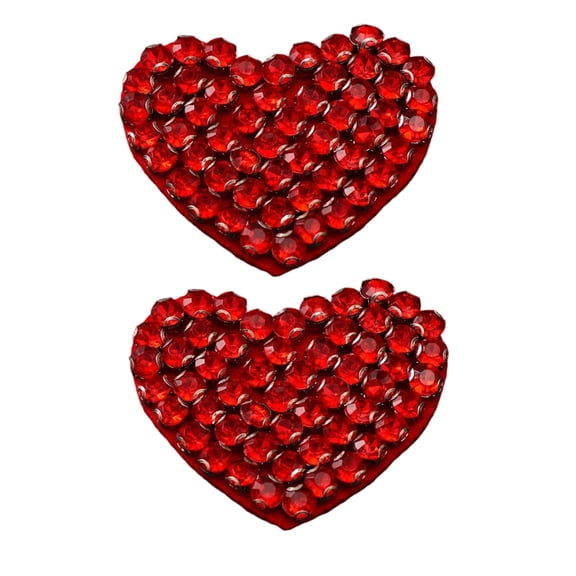 Crystal Heart Decorations For Clothing Upgrades And Craft Accessory Sewing Heart Dress Patches