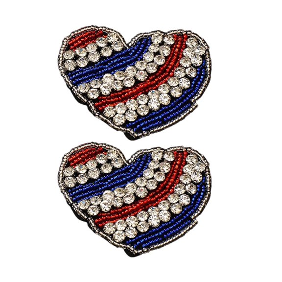 Crystal Heart Decorations For Clothing Upgrades And Craft Accessory Sewing Heart Dress Patches