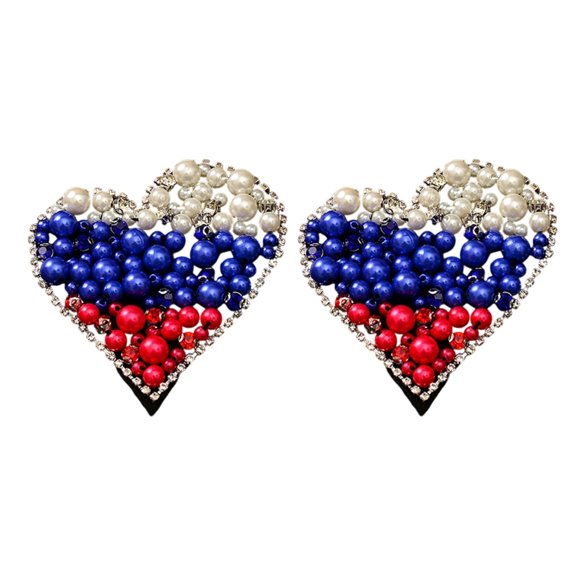 Crystal Heart Decorations For Clothing Upgrades And Craft Accessory Sewing Heart Dress Patches