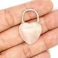 thumbnail image 1 of Crystal Heart Lock Shape Pendant Chakra Stone Quartz Necklace Healing Reiki Gift, 1 of 4