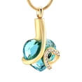 thumbnail image 1 of Crystal Heat Cremation Jewelry for Ashes Necklace for Ashes of Loved One, 1 of 4