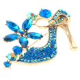 thumbnail image 1 of Crystal High Heel Shoe Brooch, 1 of 2