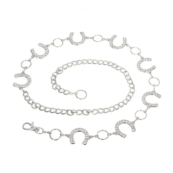 Crystal Horseshoe Chain Belt or Women - Adjustable Fashion Waist Chain