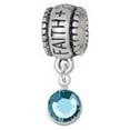 thumbnail image 1 of Crystal Hot Blue Channel Drop - Faith Hope Love Charm Bead, 1 of 1
