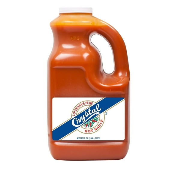 Crystal Hot Sauce, 1 Gallon, Pack of 4 | Classic Louisiana Hot Sauce for Cooking and Flavoring