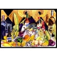 thumbnail image 1 of Crystal Hot Sauce With Fleur De Lis And Wine Indoor & Outdoor Mat- 18 x 27 in., 1 of 1