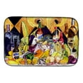 thumbnail image 1 of Crystal Hot Sauce with Fleur De lis and Wine Dish Drying Mat, 1 of 4