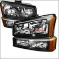 thumbnail image 1 of Crystal Housing Headlights & Parking Lights for 03 to 07 Chevrolet Silverado, Black - 10 x 17 x 24 in., 1 of 1