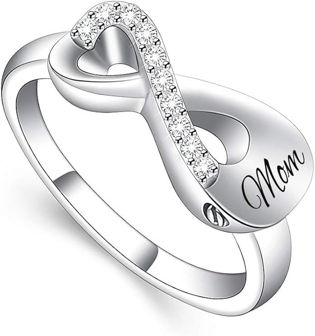 Crystal Infinity Cremation Jewelry Urn Ring for Ashes Cremation Ring ...