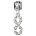 thumbnail image 1 of Crystal Infinity Sign - Faith Hope Love Charm Bead, 1 of 1