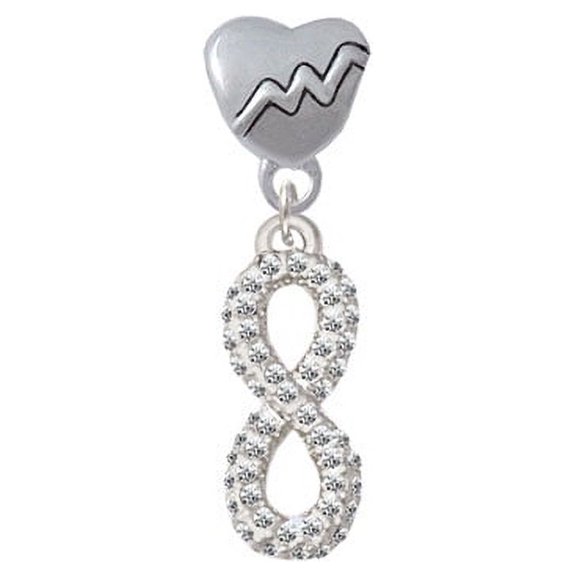 Crystal Infinity Sign - Heartbeat Charm Bead