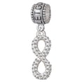 thumbnail image 1 of Crystal Infinity Sign - Let Go Let God Charm Bead, 1 of 1