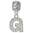thumbnail image 1 of Crystal Initial - G - Beaded Border - Lil Sister Charm Bead, 1 of 1