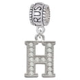 thumbnail image 1 of Crystal Initial - H - Beaded Border - Trust In God Charm Bead, 1 of 1