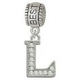 thumbnail image 1 of Crystal Initial - L - Beaded Border - Best Friend Charm Bead, 1 of 1