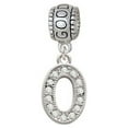 thumbnail image 1 of Crystal Initial - O - Beaded Border - Good Luck Charm Bead, 1 of 1
