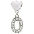 thumbnail image 1 of Crystal Initial - O - Beaded Border - Heart Charm Bead, 1 of 1