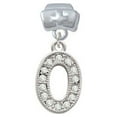 thumbnail image 1 of Crystal Initial - O - Beaded Border - Nurse Hat Charm Bead, 1 of 1